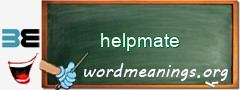 WordMeaning blackboard for helpmate